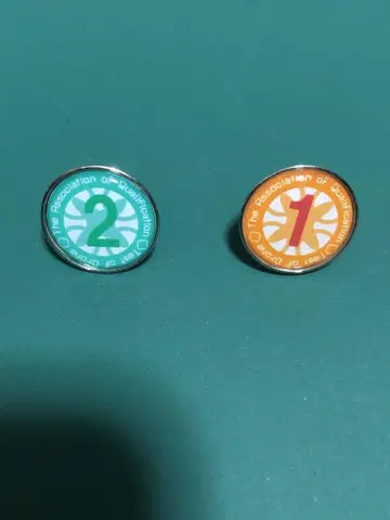드론 검정 핀 배지 1급 및 2급