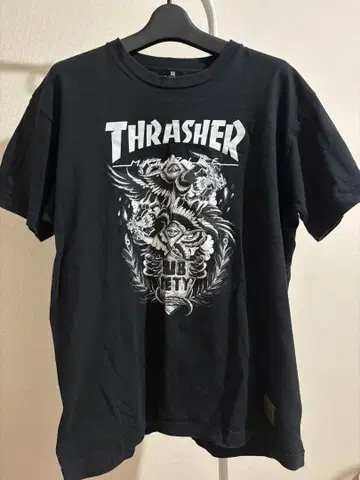 Thrasher 그래픽 티셔츠 XL 블랙