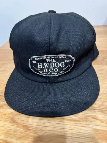 H.W.DOG & CO. 블랙 워크 캡