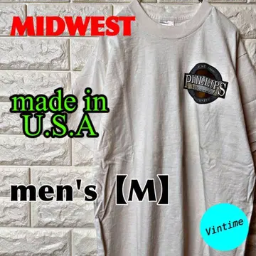AH147 USA제 [MIDWEST] 프린트 티셔츠 [남성용 M] 화이트