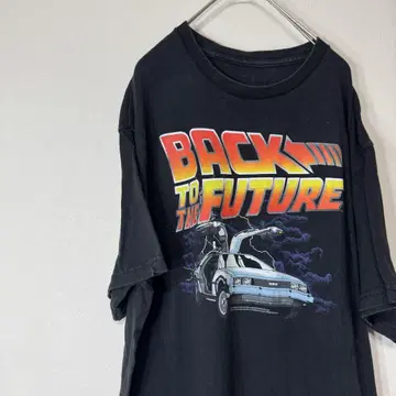 BACK TO THE FUTURE 티셔츠 블랙 검정 프린트 레어