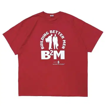00s 빈티지 티셔츠 레드 기업 로고 빅 실루엣 3XL