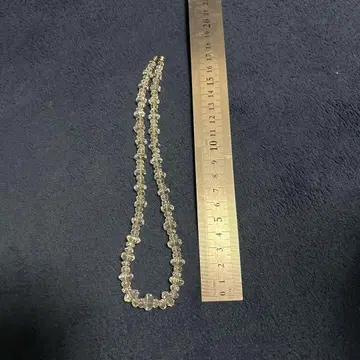 앤티크 크리스탈 비즈 목걸이 약 50cm