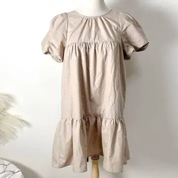 chouettelatte 티어드 미니 원피스 튜닉 원피스