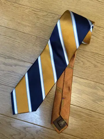Paul Stuart 넥타이 네이비 오렌지