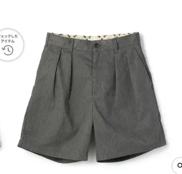 SCHOTT 이중 주름 T/C 쇼츠/