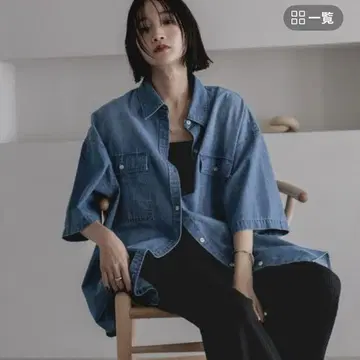 데님 BIG 셔츠 SS 로리즈팜
