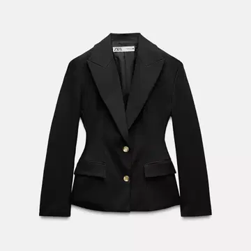 ZARA 자라 맥시 버튼 블레이저 자켓 ZW COLLECTION