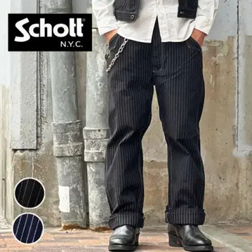 Schott 히코리 데님 사이즈 32 미사용 새상품 블랙