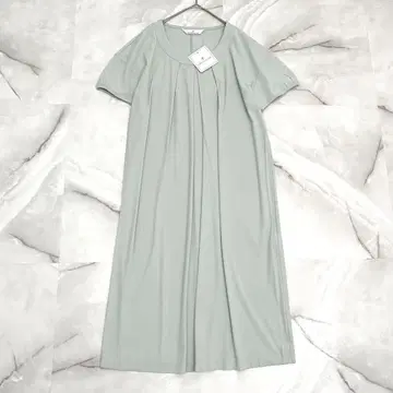 S17112 코튼 팩토리 바이오 라이스 둥근넥 턱이 있는 원피스 38