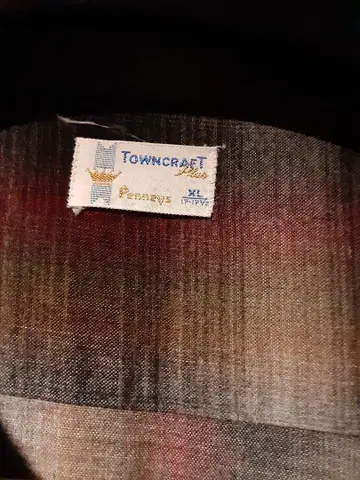 타운 크라프트 섀도우 체크 셔츠 XL 레이온 17 TOWNCRAFT