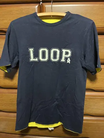 loopwheeler 루프 휠러 반팔 맨투맨 네이비 S 사이즈