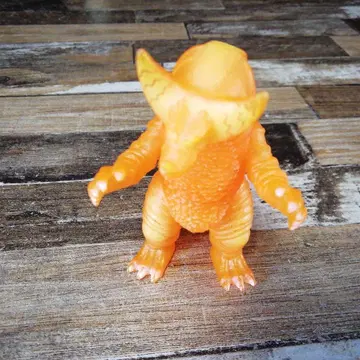 고모라 2005 약 9cm 클리어 오렌지 괴수 피규어 미니