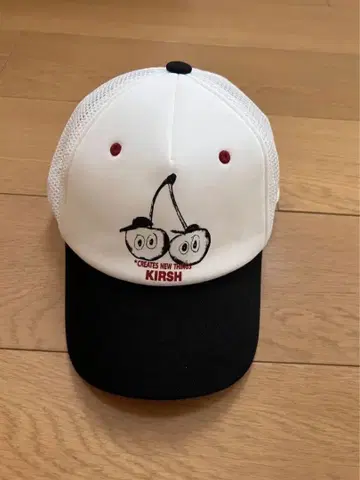 키르시 KIRSH 메쉬 캡 블랙 화이트 체리