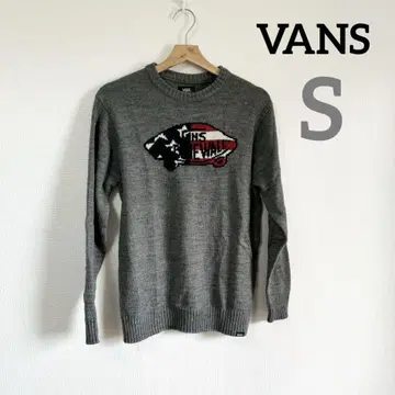 VANS 남성용 S 니트 스웨터 그레이 반스 긴팔