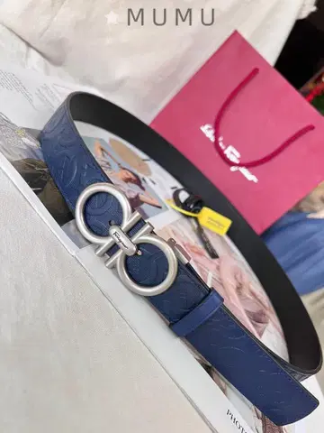 살바토레 페라가모 벨트 더블 간치니 블랙 리버서블