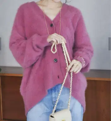 완판템! 2023 AW 신상 러브틱 모자 꽁지 가디건 로즈