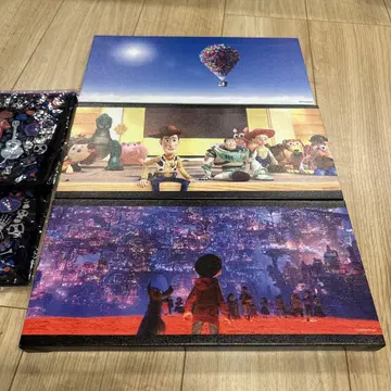 PIXAR 제일복권 G상, I상 캔버스 보드 3개 세트