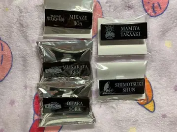 츠키우타. 츠키프로 네임 배지 뒷면 아오하루 5종 세트
