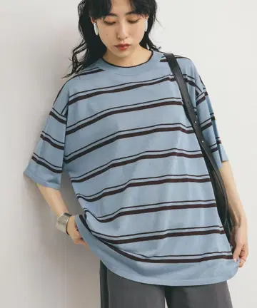 KBF 루즈 보더 니트 TEE