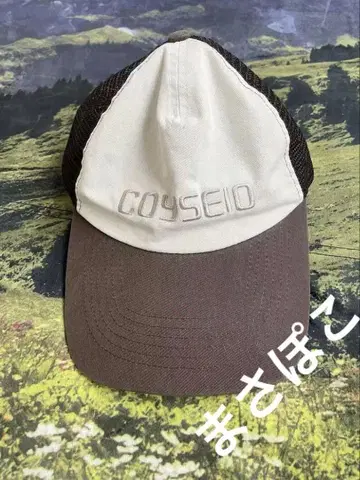 Coyseio 메쉬 캡 브라운/화이트 새상품
