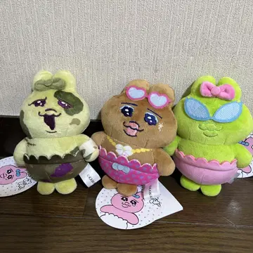시마무라 빤쮸토끼 봉제 인형 참 3개 세트