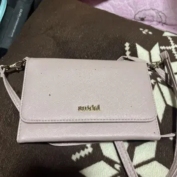 핑크 플랩형 스마트폰 숄더백