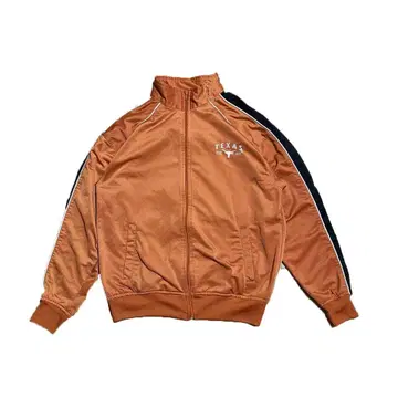 90s 파키스탄 제 텍사스 트랙 자켓 광택 브라운 블랙 L