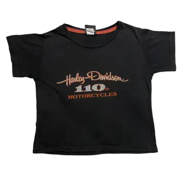 할리데이비슨 110th Motorcycles 반팔 티셔츠 미니 티셔츠