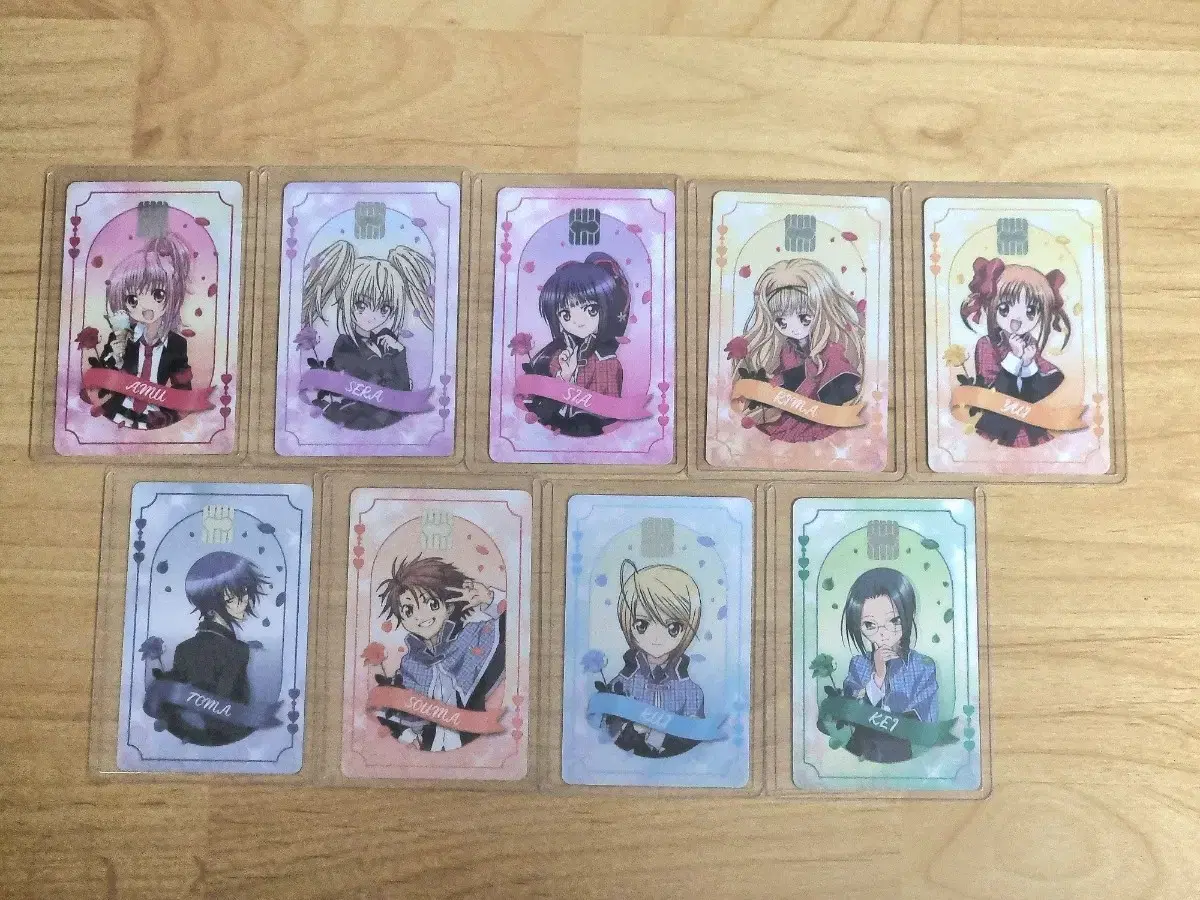 Shugo Chara Pop Bubble Lucky Draw Rubber Card Full Set
