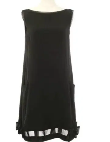 foxey newyork 폭시 38 슬리브리스 블랙 원피스