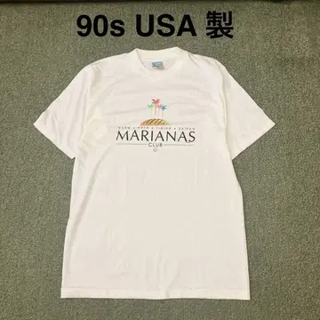90s USA제 싱글 스티치 화이트 수베니어 T 아트 T