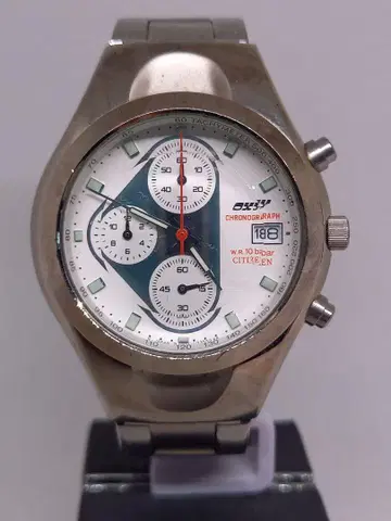 CITIZEN 크로노그래프 WR.10BAR 손목시계 OXY