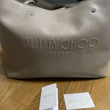 JIMMY CHOO 베이지 토트백, 미사용 새상품