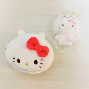 치이카와 (먼작귀) 산리오 헤어 클립 플로키 마스코트 참 헬로키티