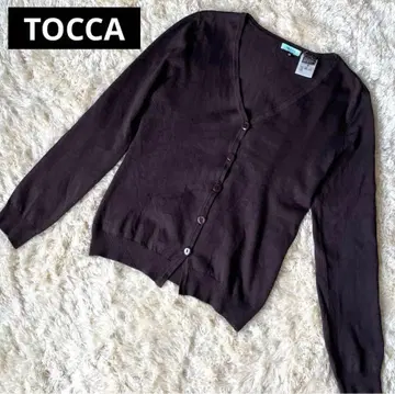 TOCCA 토카 실크 가디건 긴팔 브라운 M 사이즈