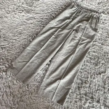 Plage 플라주 코튼 린넨 와이드 슬랙스 그레이 일본제