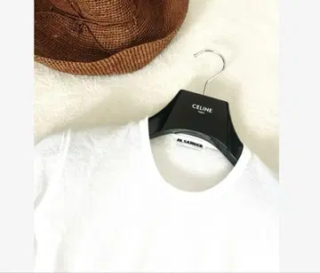 정품 JILSANDER/질 샌더 썸머 니트 스웨터 화이트 냉방병 예방에도