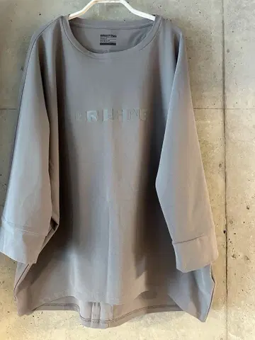 BRIEFING WS 3D PRINT LOOSE FIT 7부 소매 티셔츠