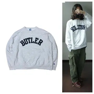 챔피온 BUTLER 칼리지 맨투맨 그레이