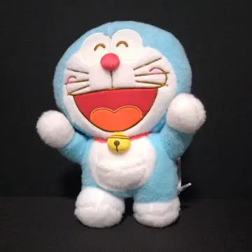 도라에몽 빨간 볼 L 봉제 인형 반자이 포즈