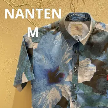 NANTEN 난텐 카리유시 의류 꽃무늬 알로하 셔츠 M 사이즈