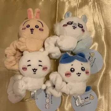 치이카와 봉제 인형 스크런치 하치와레 토끼 모몽가 총 4종류 컴플리트