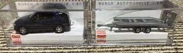 BUSCH 1:87 자동차와 트레일러 세트