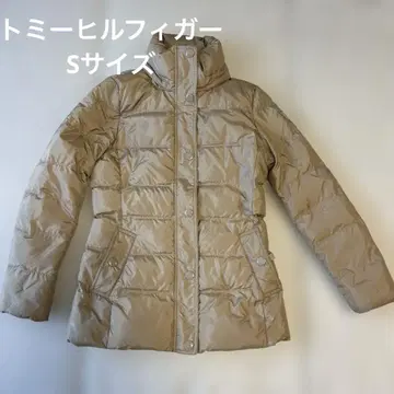 S 사이즈 타미힐피거 베이지 다운 자켓 겨울 따뜻한