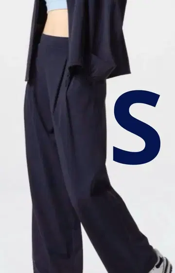 택 포함 새상품 울트라 스트레치 액티브 와이드 팬츠 S 네이비