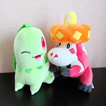 포켓몬 치코리타 아치게타 봉제 인형 세트