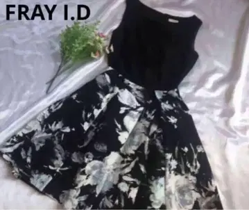 FRAY I.D 프레이 아이디 보타니컬 드레스 결혼식 원피스 드레스 블랙