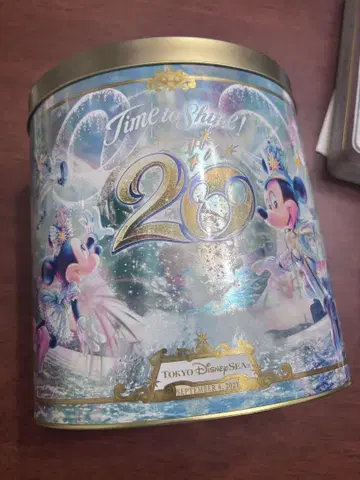 도쿄디즈니씨 20주년 초콜릿 크런치 캔