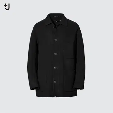 +J 울 블렌드 오버 사이즈 셔츠 자켓